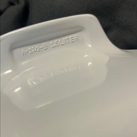 Corningware White Baking Dish with Blue Floral Design - Picture 3 of 5